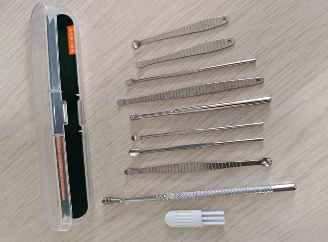 Kit 10 en 1 de Limpieza de Oídos Inoxidable